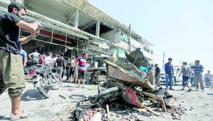 সিরিয়ায় রকেট হামলায় শিশুসহ নিহত ১৪