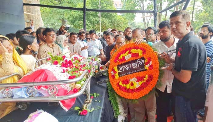 গাজী মাজহারুল আনোয়ারকে সর্বস্তরের মানুষের শেষ শ্রদ্ধা