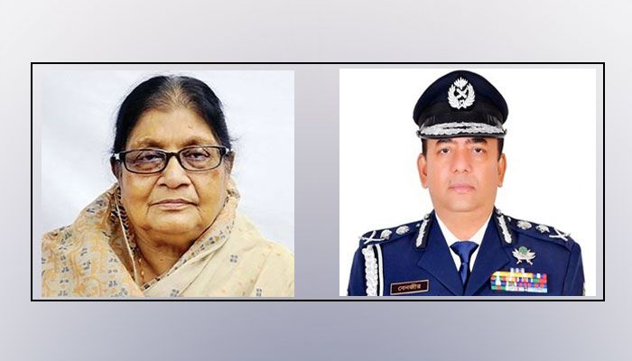 সৈয়দা সাজেদা চৌধুরীর মৃত্যুতে আইজিপির শোক