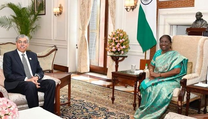 ভারতের রাষ্ট্রপতির সঙ্গে বাংলাদেশের হাইকমিশনারের বিদায়ি সাক্ষাৎ