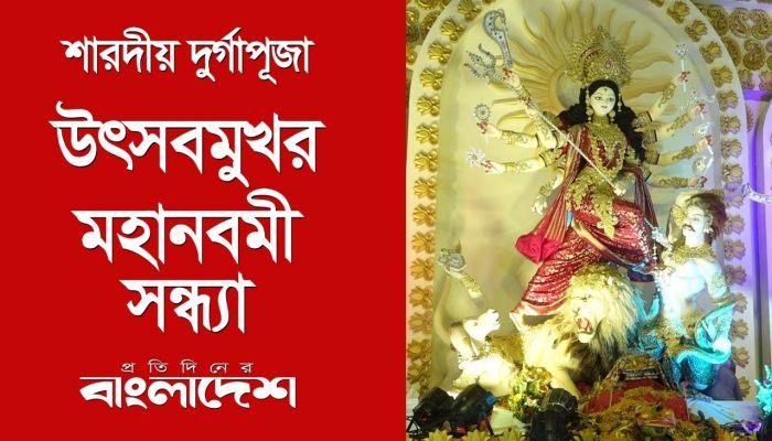 উৎসবমুখর মহানবমী সন্ধ্যা