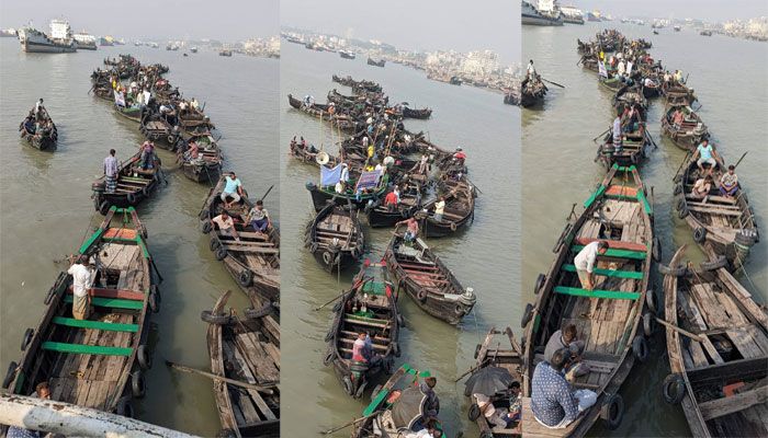 কর্ণফুলীর অবৈধ স্থাপনা উচ্ছেদে নদী রক্ষা কমিটির অনশন