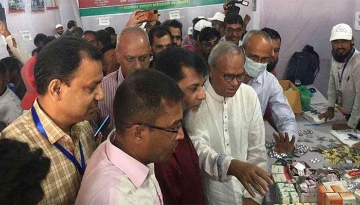 নয়াপল্টনে বিএনপির ফ্রি মেডিকেল ক্যাম্প