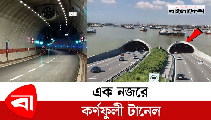 কর্ণফুলী টানেলের ভেতর দেখতে যেমন
