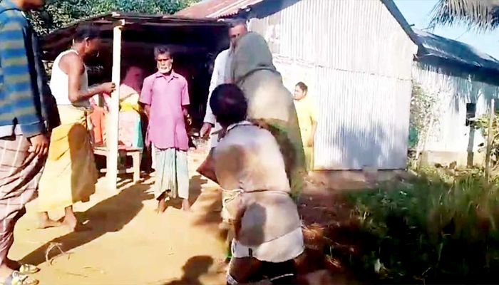 ঝিনাইগাতীতে হাত-পা বেঁধে কৃষককে নির্যাতন
