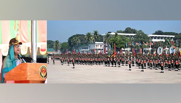 চট্টগ্রামে রাষ্ট্রপতি কুচকাওয়াজে প্রধানমন্ত্রী
