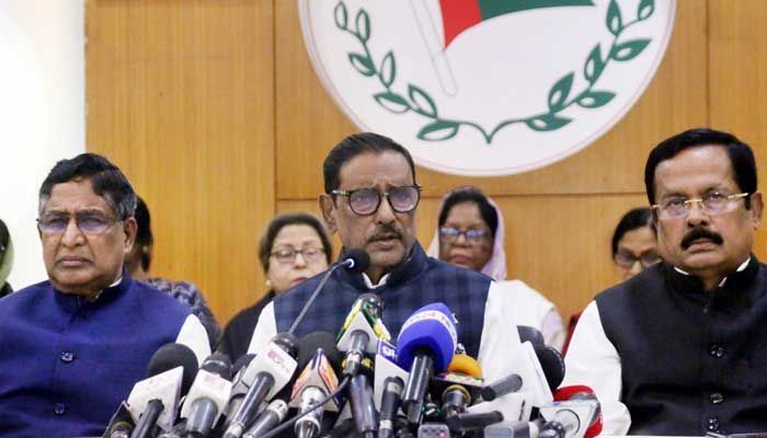 বিএনপি চোরাই পথে ক্ষমতা দখলের চেষ্টা করছে : ওবায়দুল কাদের