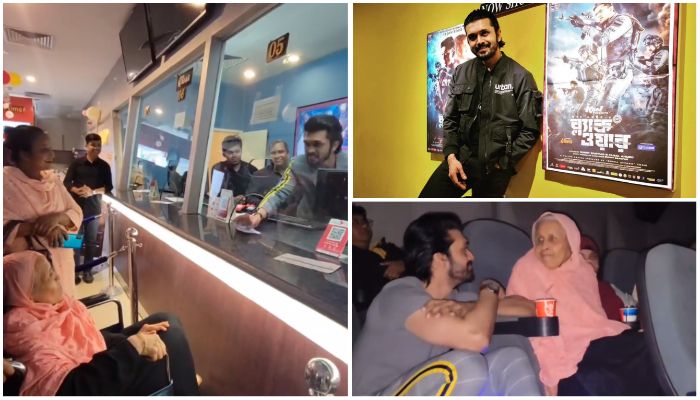 মাকে নিয়ে প্রথমবার হলে গিয়ে  সিনেমা দেখলেন শুভ