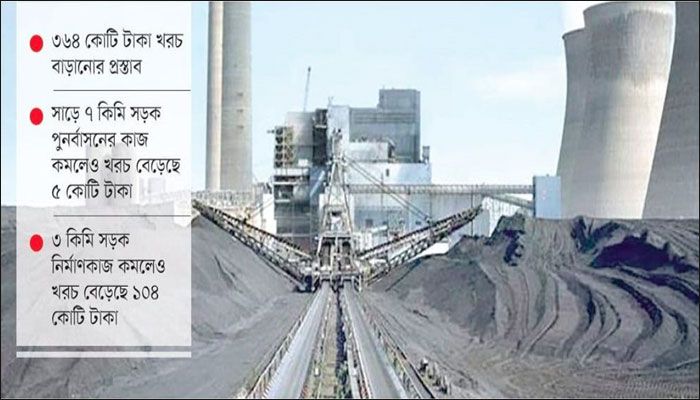 কাজ কমলেও খরচ বাড়ছে মাতারবাড়ী সংযোগ সড়কে