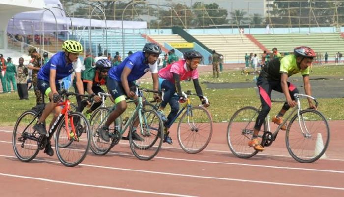 সাইক্লিংয়ে আল মামুনের হ্যাটট্রিক স্বর্ণ