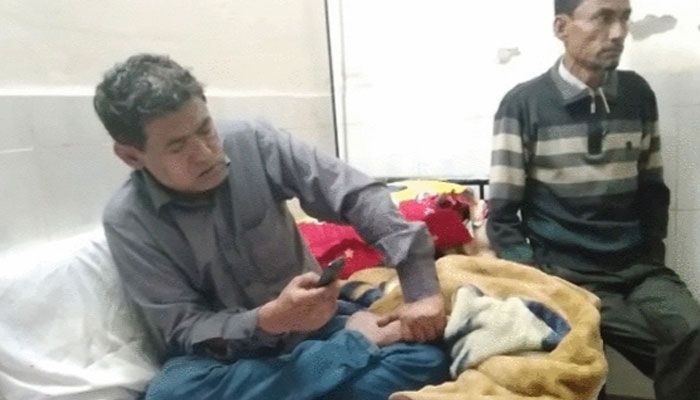 হাসপাতালে চিকিৎসাধীন সাবেক ইউপি চেয়ারম্যান মেফতাহুল জান্নাত। প্রবা ফটো