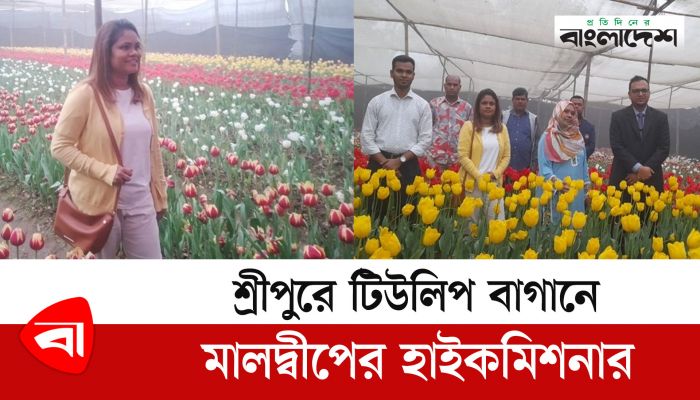  শ্রীপুরে টিউলিপ বাগানে মালদ্বীপের হাইকমিশনার