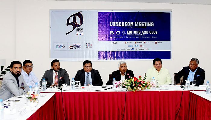 পত্রিকার সম্পাদক ও টিভির সিইওদের সঙ্গে এফবিসিসিআইয়ের মতবিনিময়