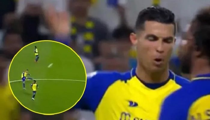 রোনালদোর কার্ড দেখা রাতে সেমিতে আল নাসর