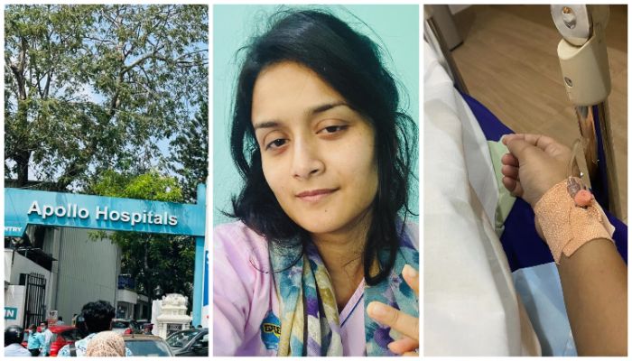 আবারও অসুস্থ হয়ে চেন্নাইয়ের হাসপাতালে ভর্তি নাদিয়া 