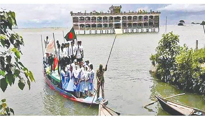 হাওরে হুমকির মুখে প্রাথমিক শিক্ষা