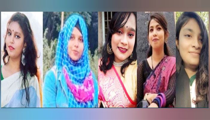 পাঁচ শিক্ষার্থী। ছবি কোলাজ