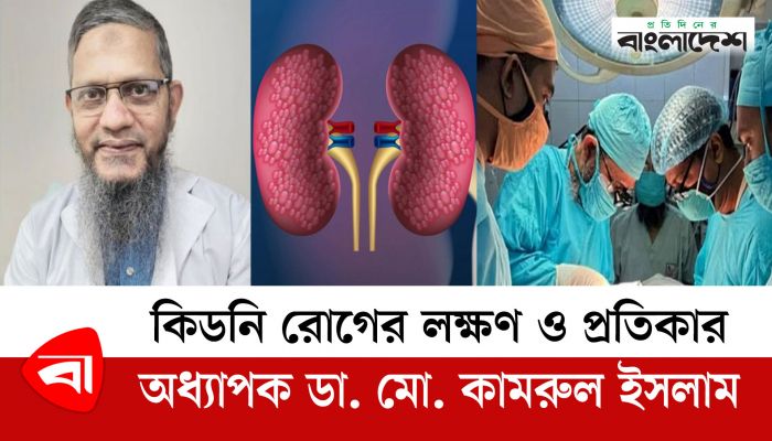 কিডনি রোগের লক্ষণ ও প্রতিকার