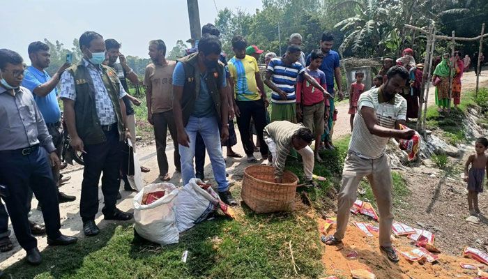 বগুড়ায় ১০০ কেজি নকল লাচ্ছা জব্দ