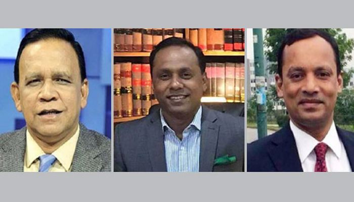 এ এম মাহবুব উদ্দিন খোকন, ব্যারিস্টার কায়সার কামাল ও রুহুল কুদ্দুস কাজলসহ বিএনপিপন্থী আইনজীবীদের বিরুদ্ধে মামলা হয়েছে। ছবি : সংগৃহীত