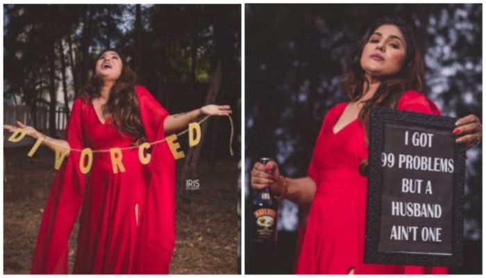  ডিভোর্সকে স্মরণীয় রাখতে তামিল নায়িকার ফটোশুট 
