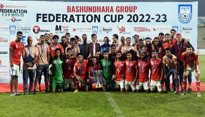 শেখ রাসেলকে হারিয়ে বসুন্ধরা তৃতীয় 