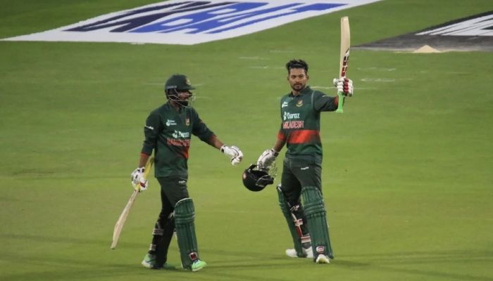 শান্তর সেঞ্চুরিতে ক্রিকেট থ্রিলার জিতল বাংলাদেশ