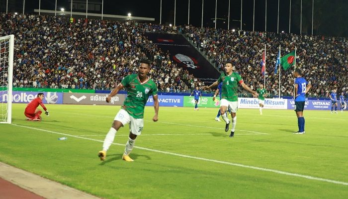 জনির গোলে কম্বোডিয়াকে হারাল বাংলাদেশ