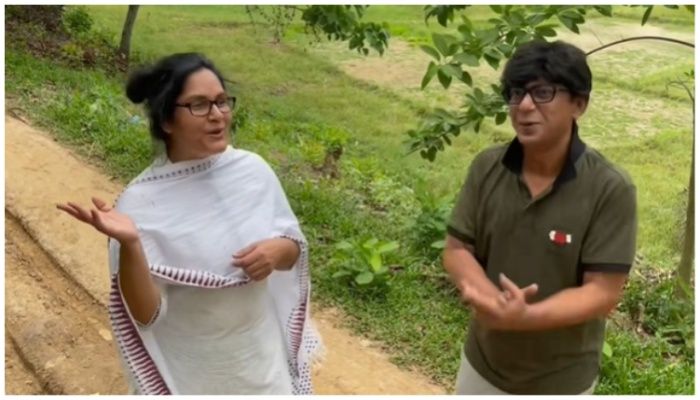 'দেখা না দিলে বন্ধু, কথা কইও না' গানে মজেছেন চঞ্চল-খুশি