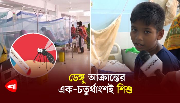 হাসপাতালে ভর্তি ডেঙ্গু রোগীর চারজনের একজনই শিশু