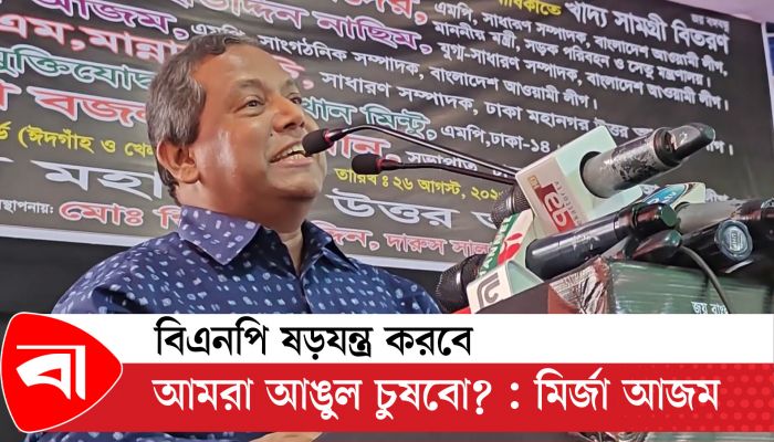 বিএনপি ষড়যন্ত্র করবে, আমরা আঙুল চুষবো? : মির্জা আজম