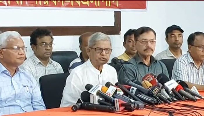 সরকার ন্যায়ের কথা সহ্য করতে পারে না : মির্জা ফখরুল