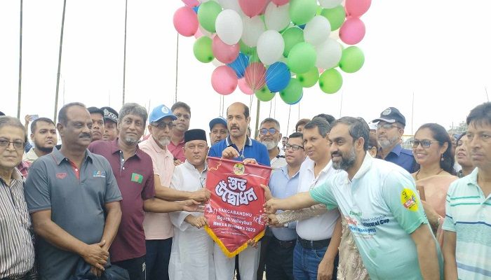 কক্সবাজারে আন্তর্জাতিক বিচ ভলিবল শুরু 