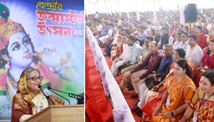 মাতৃভূমিকে এগিয়ে নিতে হিন্দু-মুসলিম-বৌদ্ধ-খ্রিস্টান কাঁধে কাঁধ মিলিয়ে কাজ করব : প্রধানমন্ত্রী
