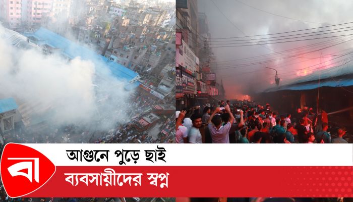 ভয়াবহ আগুনে পুড়ে ছাই ৩ শতাধিক দোকান! 