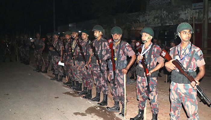 রাজধানীতে ১১ প্লাটুন বিজিবি মোতায়েন