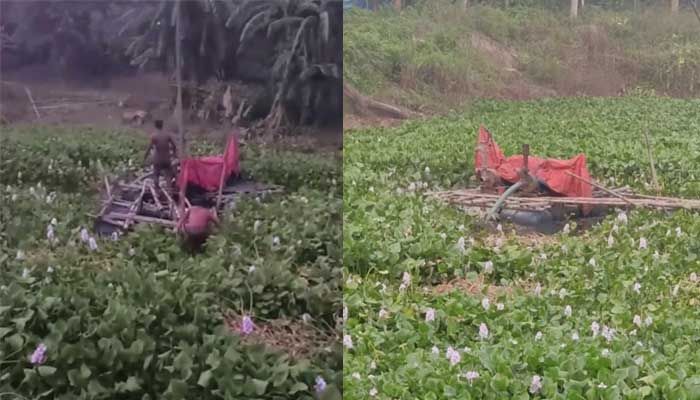 প্রতিদিনের বাংলাদেশে সংবাদ প্রকাশের পর অভিযান চালিয়ে দুটি ড্রেজার জব্দ 