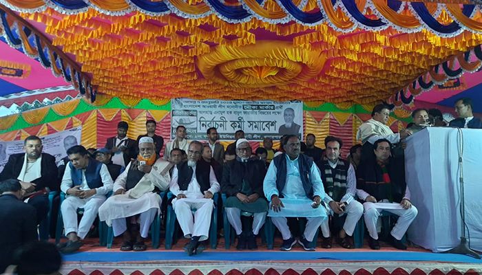 নির্বাচনী সভায় এনামুল হক বাবুল : শেখ হাসিনার নৌকায় ভোট দিলে উন্নয়নের সুফল পাবে সবাই
