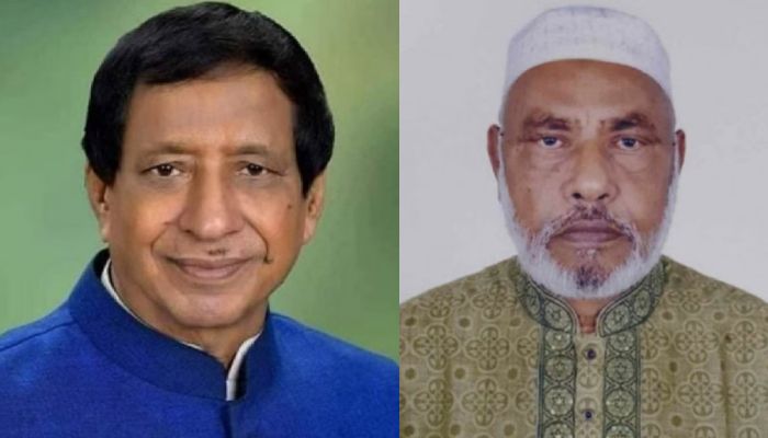 সমাজকল্যাণমন্ত্রী নুরুজ্জামান আহমেদ ও রংপুর মহানগর আওয়ামী লীগের কার্যনির্বাহী সদস্য গোলাম মর্তুজা। 