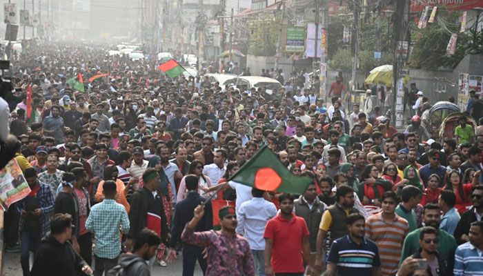রাজধানীতে বিএনপির বিজয় দিবসের শোভাযাত্রা শুরু