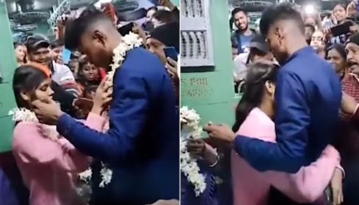 চলন্ত ট্রেনে বিয়ে