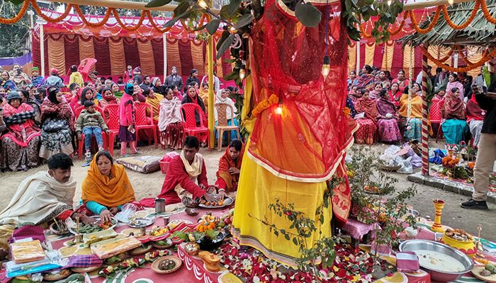 বট-পাকুড়ের জাঁকজমকপূর্ণ বিয়ে অতিথি ‘পাঁচ হাজার’