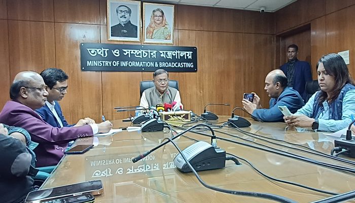 জনগণের কাছ থেকে প্রত্যাখ্যাত বিএনপি বিদেশি এজেন্ট নিয়োগ করেছে : তথ্যমন্ত্রী