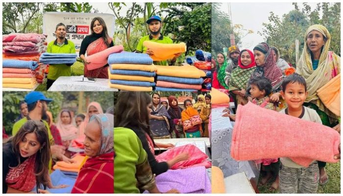 শীতার্তদের পাশে অণিমা রায়ের রবি সংঘ