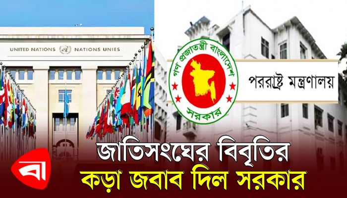 জাতিসংঘের বিবৃতির কড়া জবাব দিল সরকার
