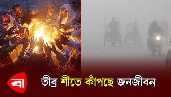 তীব্র শীতে কাঁপছে জনজীবন