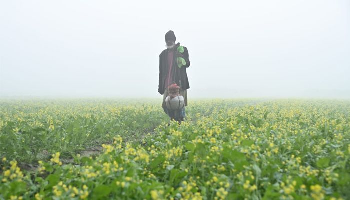 শীতের সকালে কলাতিয়া গ্রামে
