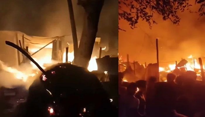 চট্টগ্রামে কয়েলের আগুনে পুড়ল ১৮ বসতঘর