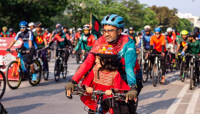 স্বাধীনতা দিবসে রাজধানীতে সাইকেল র‌্যালি