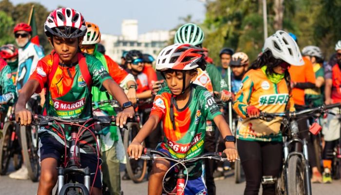 স্বাধীনতা দিবসে রাজধানীতে সাইকেল র‌্যালি